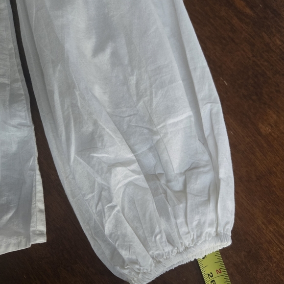 VENUS (NWOT)White Embroidered Blouse.Sz 10 - Picture 8 of 10